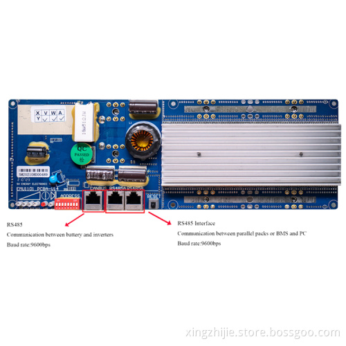 Smart Lithium Battery BMS with UART/BT/RS485/CAN Communication and LCD Display - Seplos 150A/200A 16S 48V LiFePO4